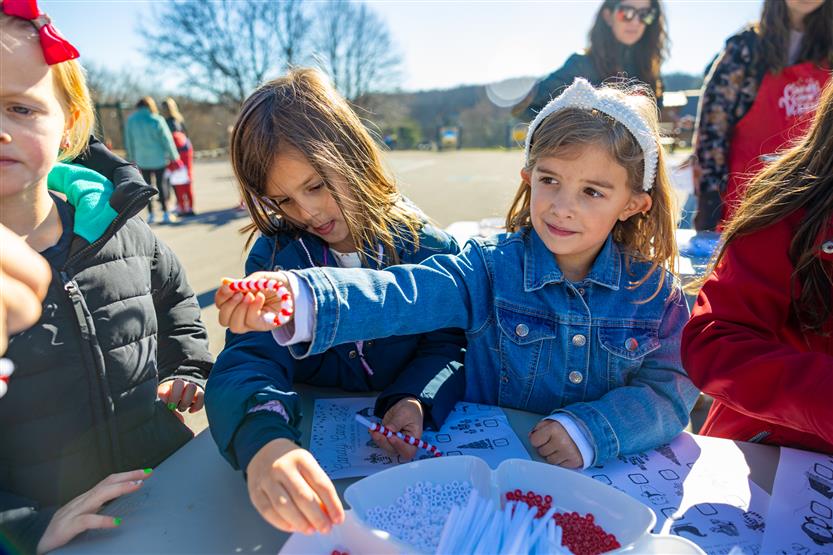 Students enjoy Candy Cane Lane